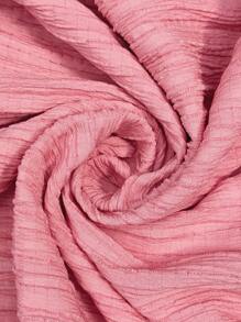 SHEIN VCAY Plus Size Color Block Cap Sleeve Casual Vacation Dress - Hot Pink - View 7