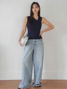 Dazy-Less 女士商务休闲风格针织毛衣