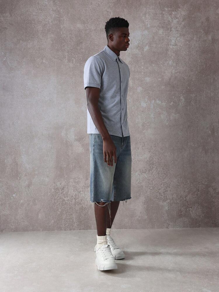 Camicie casual professionali in misto cotone slim fit