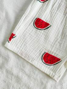 Vintaside Kids 2pcs/Set Baby Boy Cute Watermelon Print Short Sleeve Tee And Shorts Set
