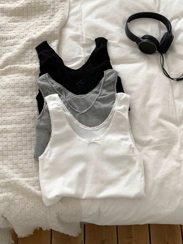 Women's Deep V-Neck Fitted Camisole Undershirt Tank Tops