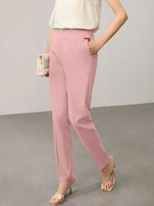 MOTF PREMIUM PRESS CREASE TAILORED SUIT PANTS - Pink - View 7