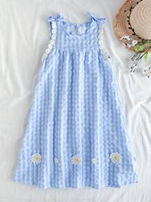 Vintaside Kids Tween-Mädchen Lässiges Blumenkleid im Landhausstil
