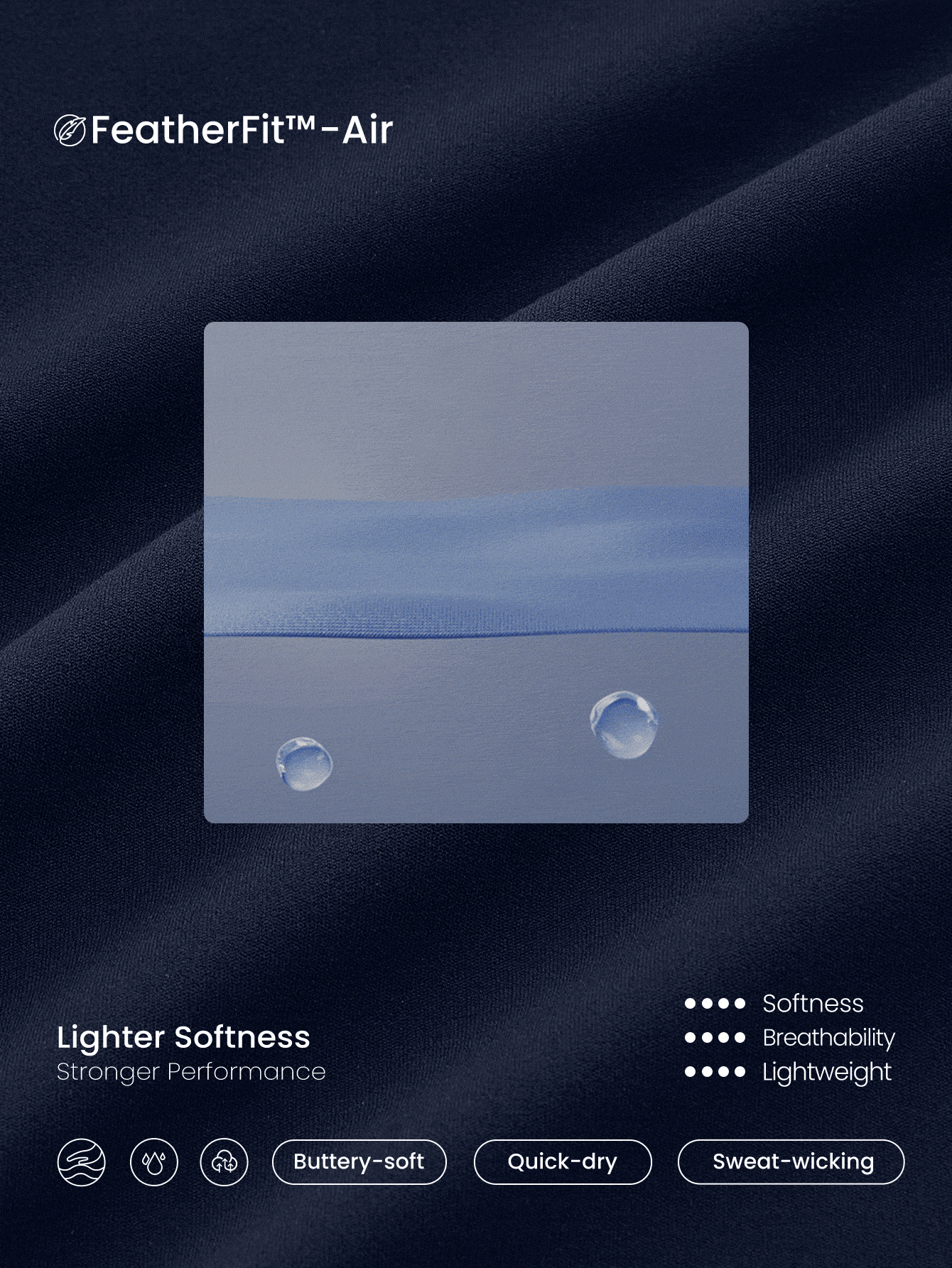 GLOWMODE FeatherFit™-Air Peekaboo 镂空口袋多功能运动连衣裙，内置短裤，轻度支撑，低冲击瑜伽，日常夏季速干，吸湿排汗 - Dark Blue - 查看 6