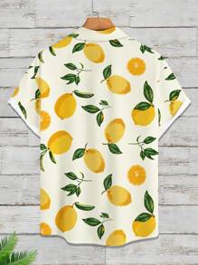 Manfinity RSRT Áo thun nam họa tiết chanh đi nghỉ thường ngày - Nhiều màu - Xem 2