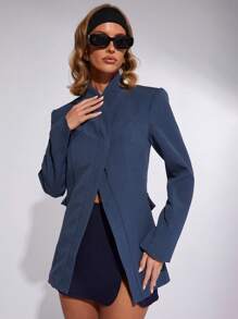 COSMINA Women Solid Color Long Sleeve Casual Office Blazer Jacket,Business Casual Woman In Fall/Winter