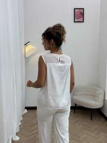 Flirla Plus Size Women's Bestselling Embossed Floral Print Shirt - Multicolor - View 2