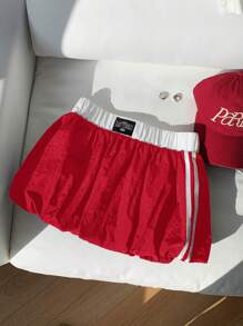 Comfortcana 女士新款运动超短花瓣裙短裤