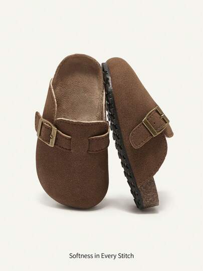 Cozy Pixies 幼儿/婴儿可爱包头休闲一脚蹬凉鞋，时尚百搭，适合春夏季