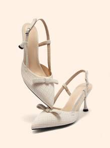 CUCCOO BASICS Pointed Toe High Heel Formal Shoes, Black Pleated Satin Party Wear Sexy High Heels For Women