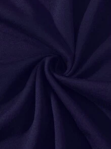 EMERY ROSE Top de camisola informal minimalista con estampado de luna y mariposa dorada, adecuado para talla grande, apto para el verano - Azul Marino - Ver 6