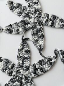 SHEIN Beach Vacation Crocheted Colorful Starfish Design Wrap Scarf, Suitable As Beach Robe Or Headscarf For Women For Summer - Multicolor - View 3