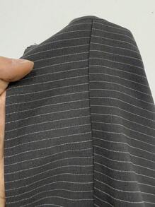 Flirla 1 pezzo Giacca corta senza maniche a bustino a righe per donna, primavera/estate