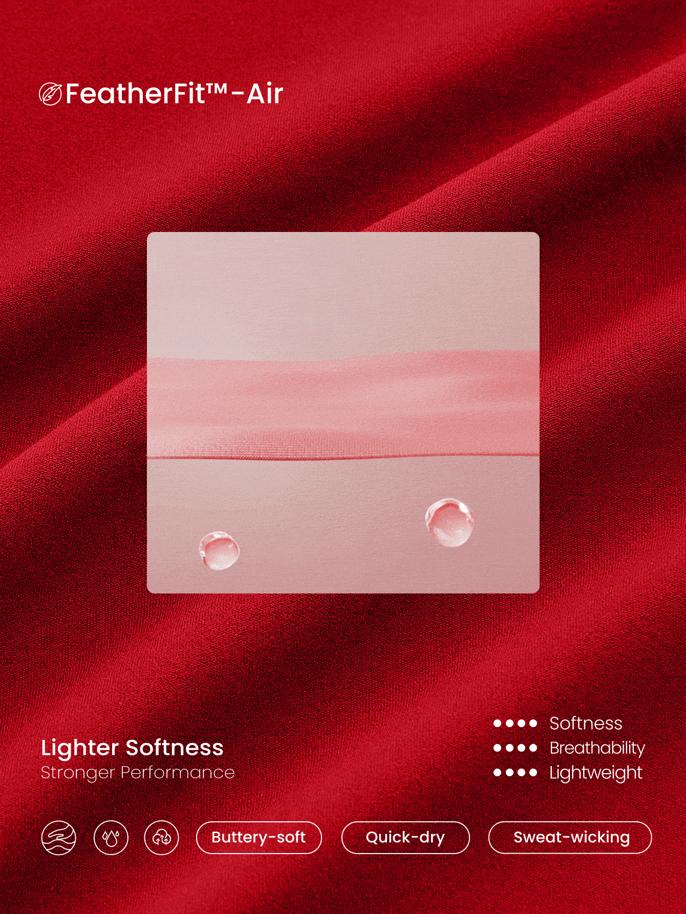 GLOWMODE FeatherFit™-Air Peekaboo 镂空口袋多功能运动连衣裙，内置短裤，轻度支撑，低冲击瑜伽，日常夏季速干，吸湿排汗 - Fiery Red - 查看 6