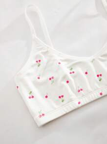 SHEIN 6pcs Set Casual & Comfortable Romantic Girl Print Lingerie Set, Kawaii - Multicolor - View 6