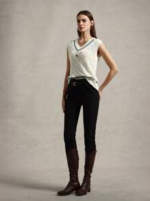 Briarwyn 女士学院风字母刺绣毛衣背心夏季女士商务休闲装 - 彩色 - 查看 7