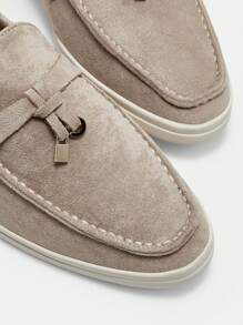 CUCCOO BIZCHIC Sepatu Kasual Wanita Model Slip-On Datar, Minimalis dan Modis untuk Pemakaian Sehari-hari, Sepatu Musim Semi untuk Liburan Musim Semi, Paskah, Natal, dan Lainnya. - Khaki - View 7