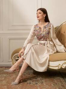 CUCCOO TILAWA Women's Pointed Toe Rhinestone Slingback High Heels, Champagne Color Closed Toe Party Wedding Shoes - Champagne - View 10