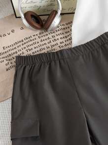 2pcs Men Casual Shirt And Shorts Set, Daddy And Me Matching Outfits (Sold Separately) - Multicolor - View 6