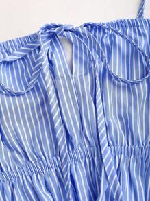 Sweetra Set de 2 piezas Top de tirantes y pantalones casuales de verano a rayas para mujer