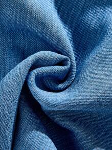 SHEIN Young Girls Beach Casual Color Block Striped Halter Top And Mini Skirt Set - Multicolor - View 5