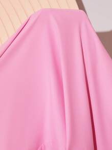 Loomaby Maternity Solid Color Off-Shoulder Fitted Elegant Dress