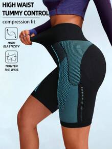 Innovista Pantalones cortos deportivos sin costuras para entrenamiento, cintura alta con espalda en V, ropa deportiva de verano para yoga, pilates, HIIT, con compresión funcional, sin costuras, que levanta el trasero y es cómoda y suave para el movimiento.