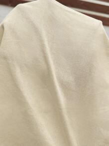 SHEIN Maternity 2pcs/Set Solid Side Slit Cami Top And Adjustable Waist Pants, Casual Vacation Outfit Cotton