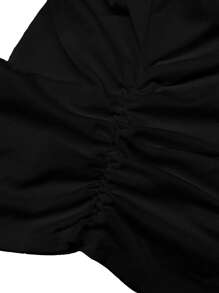 Slaydiva Maglietta casual ampia con scollo quadrato, adatta per l'estate, taglie forti