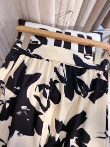 Franclia 百搭廓形碎花女式半身裙 女式长裙