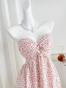 Sweetra Váy ngắn thường ngày cho nữ, tối giản và thời trang phù hợp cho mùa hè - Hồng - Xem 6