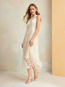 MOTF PREMIUM SANDALIAS DE TACÓN ALTO CON PUNTERA ABIERTA, TRANSPARENTES Y CON MALLA CON STRASS PARA MUJER, DE MODA