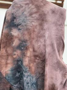 SHEIN Maternity Casual Tie-Dye One Shoulder Sleeveless Long Jumpsuit With Pockets - Multicolor - View 6