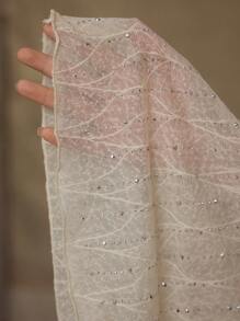 MOTF PREMIUM Top trasparente con dettagli in strass