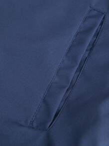 Manfinity Sporsity Chaqueta con cremallera para hombre con bloqueo de color y estampado de letras, chaqueta gráfica con cremallera para hombres