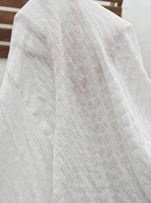 SHEIN Vestido informal con volantes en el bajo, tirantes y unicolor para embarazada - Blanco - Ver 7