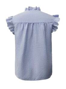 Chiquease Women's Elegant & Fashionable Lace Trim Cap Sleeve Blouse, Spring/Summer