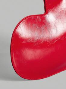 Ontre Women's Y2K Fashion Casual Heart Shoulder Bag - Red - View 5