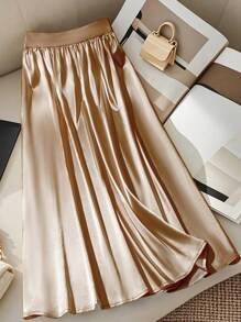 GlowEve 女士优雅蝴蝶结腰 A 字裙，夏季