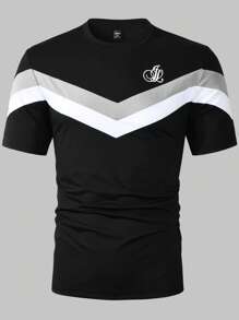 Manfinity Sport Corelite 男士运动 Polo T 恤，短袖，简约时尚 - 彩色 - 查看 4