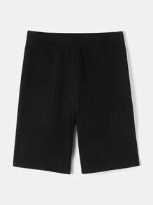 SHEIN LUNE Quần legging nữ trơn màu thường ngày, thích hợp cho mùa hè - Nhiều màu - Xem 7