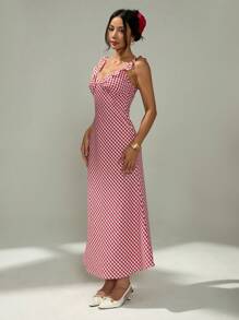 SHEIN PETITE Vestido midi casual para mujer, minimalista y de moda para uso diario, vestidos de verano y ropa de primavera