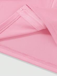 Girls & Teens Sports Wear Set, Zipper Sweater And Pleated Mini Skirt, Stretchy Fabric, Suitable For Sports & Casual, Spring & Autumn