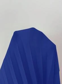 Elenzga V-Neck Ruffled Waist A-Line Elegant Romantic Women Dress - Royal Blue - View 5