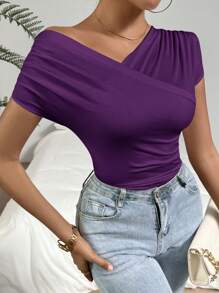 Firerie 女士纯色短袖T恤，简约时尚，适合夏季