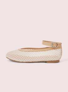 CUCCOO DOLLMOD Round Toe Comfortable Leopard Print Mesh Fabric Bow Decor Stylish Slip-On Flat Loafers For Womenpring Summer New Shoes Vacation Women Wedding Shoes Easi For Easter - Apricot - View 6