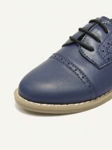 Cozy Pixies All-Match Versatile College Style English Oxford Casual Slip-On Flat Shoes For Baby Boys, Spring/Summer - Royal Blue - View 6