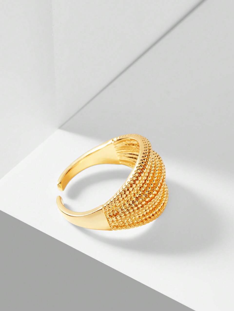 18K GOLD PLATED PERSONALIZED OPEN RING