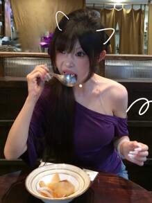 DAZY 女士修身短款露背短袖纯色休闲 T 恤 - 紫色 - 查看 4