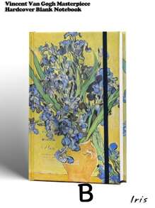 SHEIN Vincent Van Gogh Masterpieces Hardcover Blank Notebook - 192 Pages Premium 130gsm Paper, A5 Size (8.6"X5.7") - Elegant Vintage Style Journal For Notetaking, Sketching, Writing And Office Use - 4 Classic Drawing Covers To Choose From - Perfect For Students, Artists, Professionals And Writers - Suitable For School, Office, Travel And Personal Journal - Multicolor - View 5